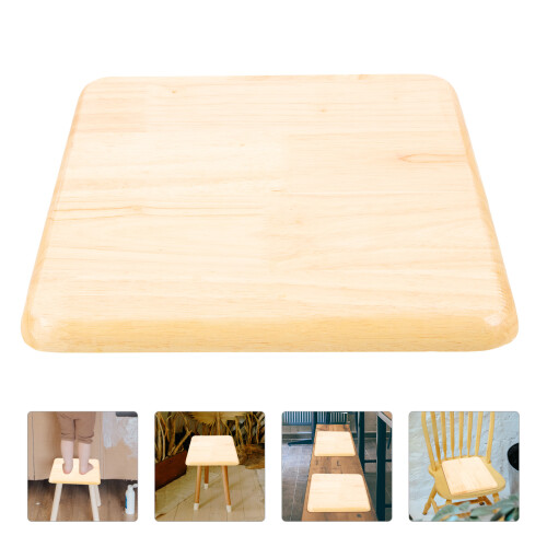 wooden square stool seat replacement for home chair 2