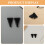 in silicone per diapason 3 pezzi base triangolare antiscivola 8