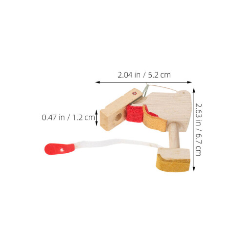tassello martello pianoforte in legno per whippen 3 pezzi 1