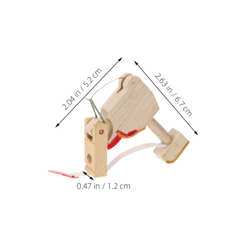 tassello martello pianoforte in legno per whippen 3 pezzi 2