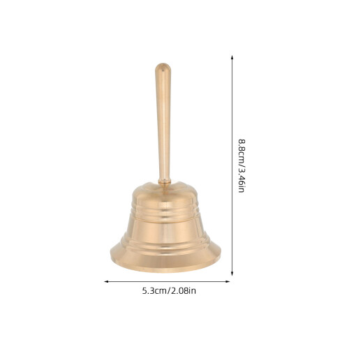 Brass Hand Call Bell Loud Ringing Bell for Wedding Training Meditation 1