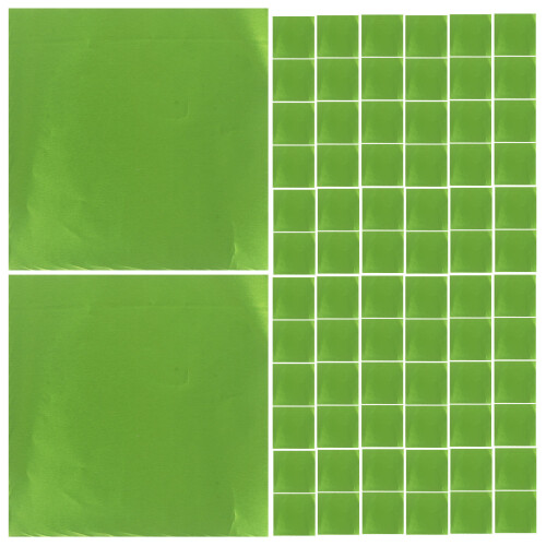 500 . papéis alumínio 8x8 cm para bombons e doces, -