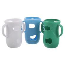 3 silicone para mamadeiras com alças, proteção anti-