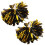 2 unidades pompom com bola metálica e , ideal para e 1