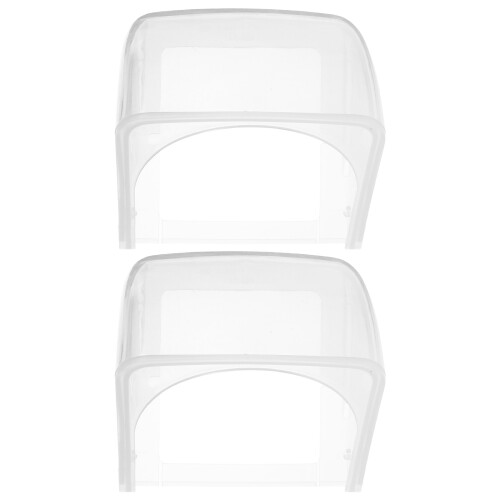 2 unidades elétrica plástico transparente proteção
