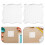 4 unid bloco carimbo acrílico transparente com grade para artesanato 7