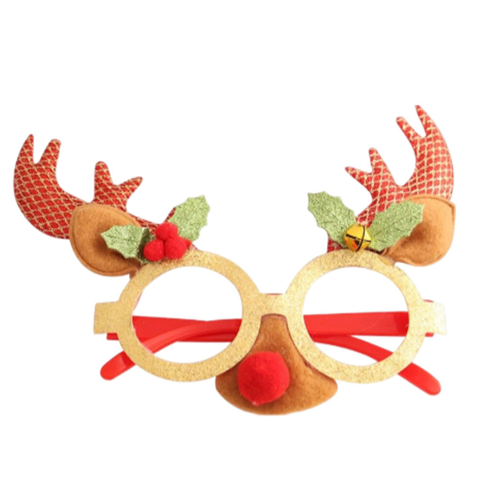 (Red Animal) Christmas Glasses Frame Festival Decoration Photo Prop Ornament-image-OPC-PKKHDFW-NEW