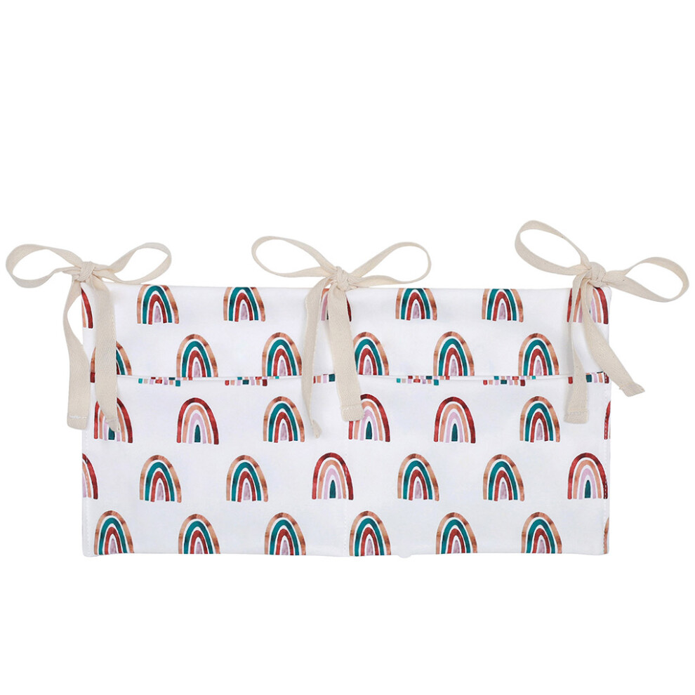 (Rainbow) Baby Crib Hanging Bag Bed Storage Holder Teether Organizer-image-OPC-PKKHDYD-NEW