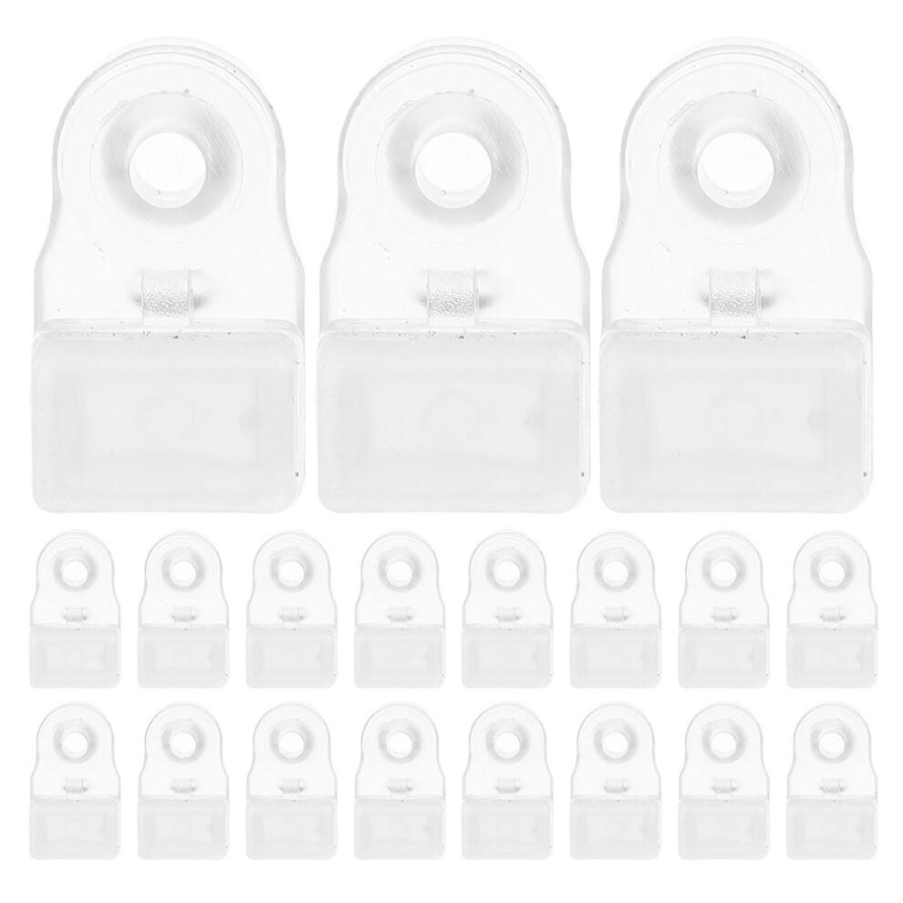 30Pcs Mirror Holder Clips: Acrylic Glass Door Retainers With Screws 3232305718459