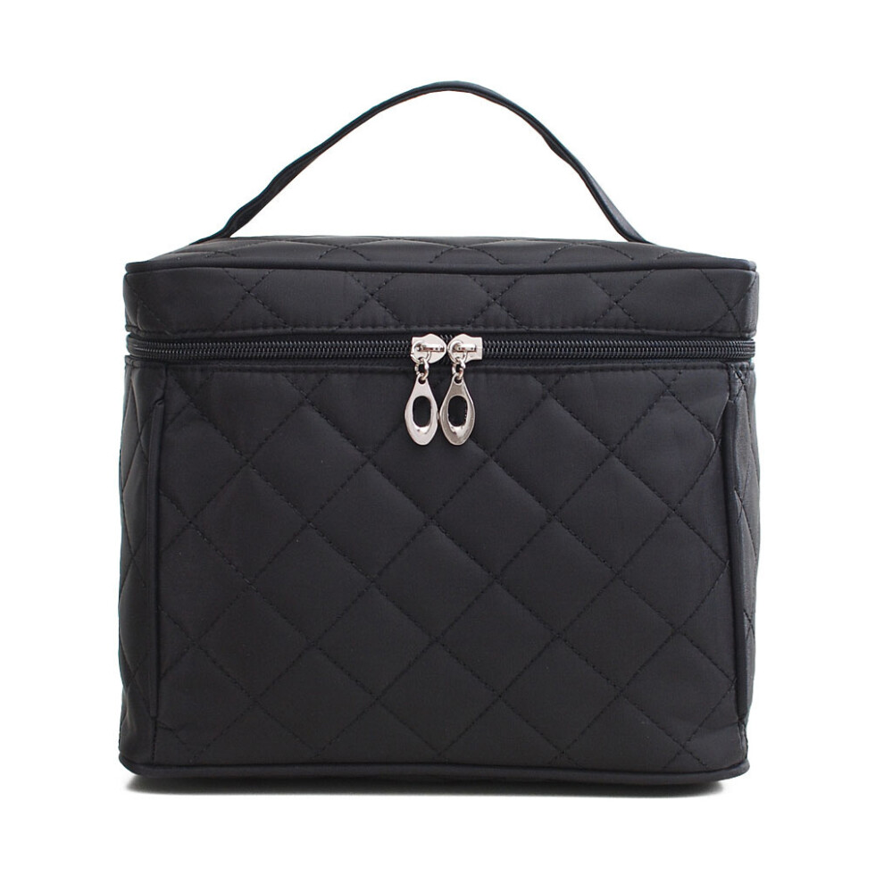 Makeup Bag Mirror Cosmetic Bags Zipper Foldable Toiletry Case