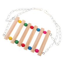 wooden ladder bridge swing for parrots squirrels sugar gliders