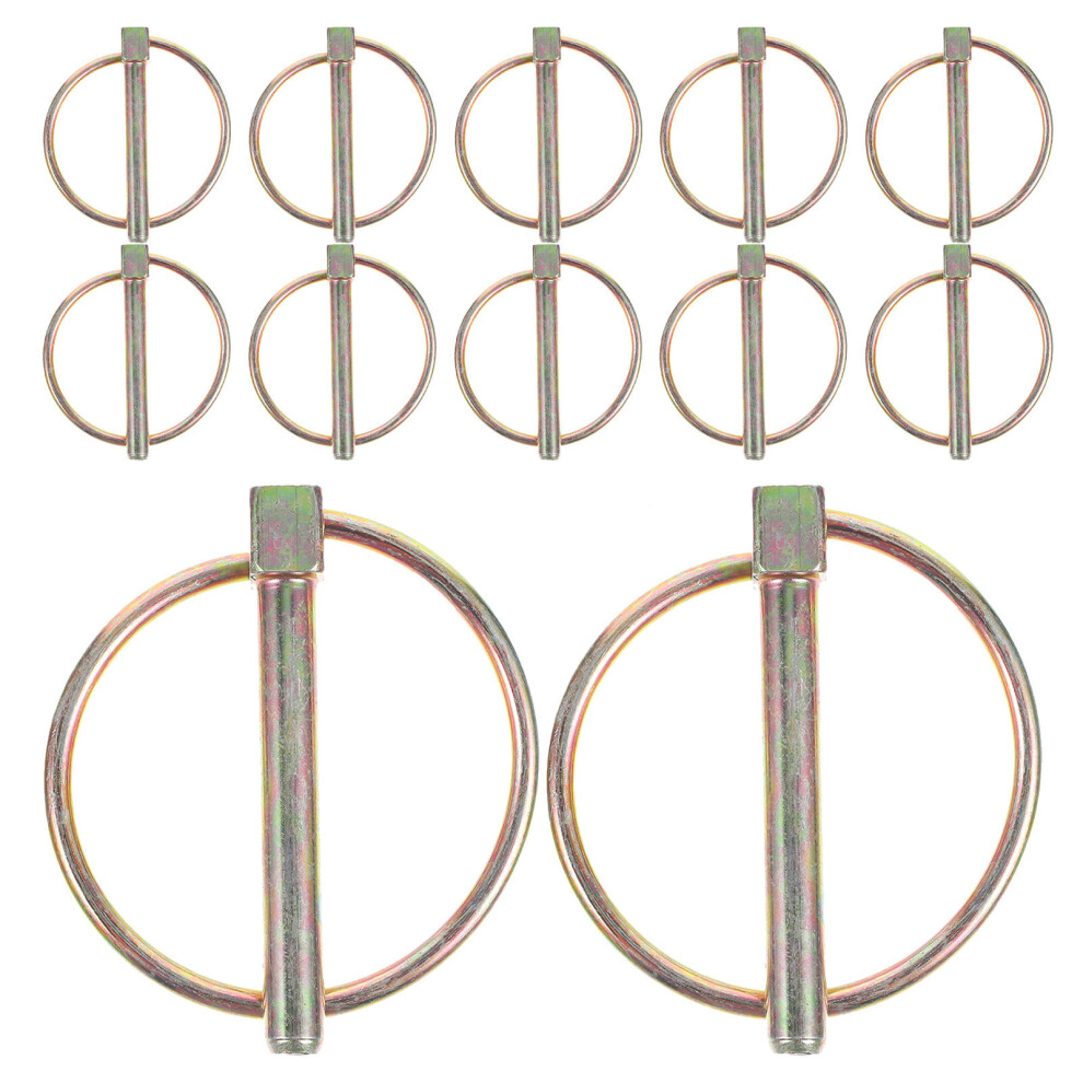 12Pcs Zinc Plated Locking Safety Pins For Trailer Hitch Tractor Use 3232305718312