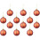 60Pcs Orange Christmas Plastic Ball Ornaments for Tree Decor 1