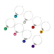 Mlins 8 Pcs Tasting Events Decoration Wine Glass Hanging Ring