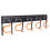 garage wall mount tool organizer set with mop broom holder 5