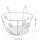 fence hanging wrought iron shelf flowerpot basket storage container 3
