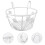 fence hanging wrought iron shelf flowerpot basket storage container 4