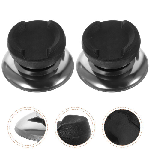 Replacement Lid Handle For Pot Lid Black Stainless Steel 2pcs 2