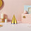 60 pcs metallic paper cone hats with elastic string for birthdays 4