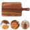 wooden cutting board with handle for chopping and serving 10