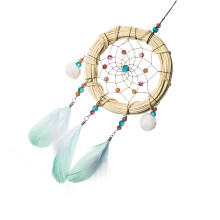handmade bamboo dream catcher with wall hanging decor
