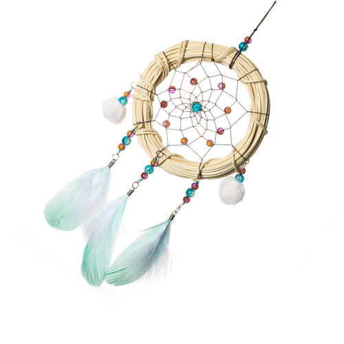 handmade bamboo dream catcher with wall hanging decor