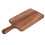 wooden cutting board with handle for chopping and serving 6