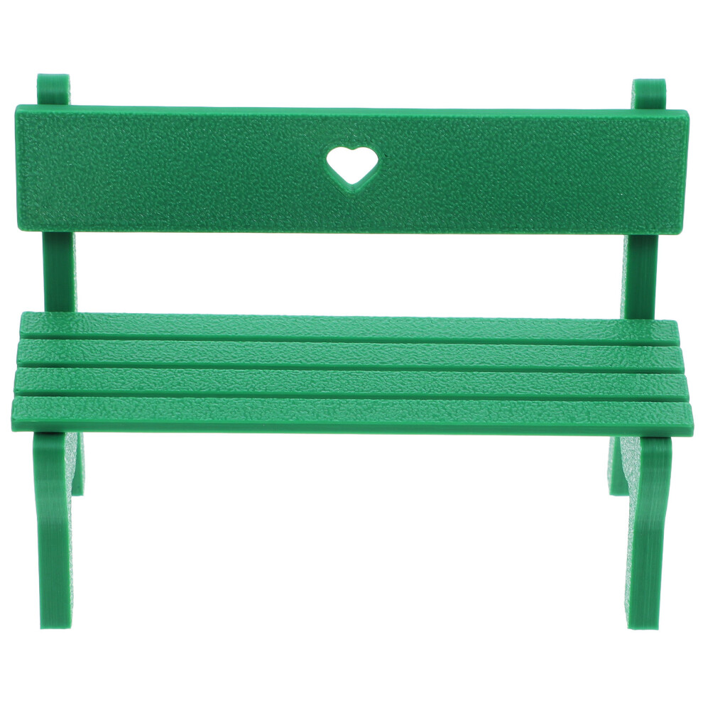Photos - Other Toys 4pcs Miniature Park Bench Micro Landscape Chair Dollhouse Furniture