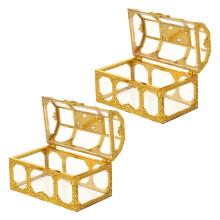 2 pcs treasure box shape candy containers for party favors