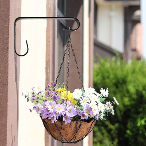 2pcs iron rustic wall hook for plant, lantern, bird feeder hanger 2