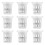 50 pcs plastic soilless baskets for plant flower starting 6