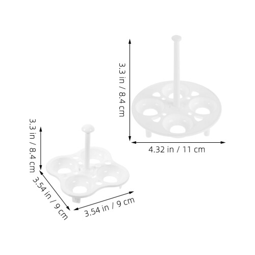 4 Pcs Refrigerator Egg Stand Cups For Boiled Eggs Holder Cooking 2