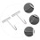 2pcs stainless steel meat hanging hooks for pork 11