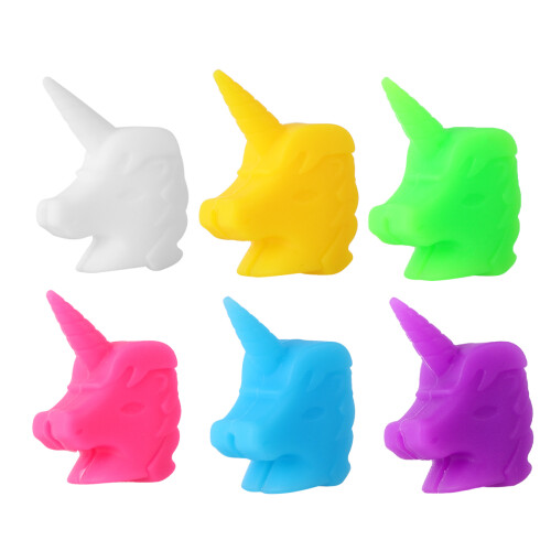 12pcs 6 color silicone glass markers assorted 1