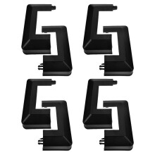 4 Pcs Decorative Cover 12.50x12.50x3.20cm Black