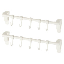 2pcs cabinet towel rack for kitchen door, over cupboard hook holder