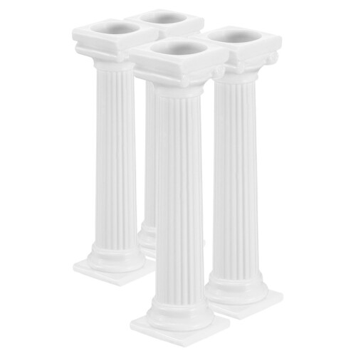 4pcs roman column cake pillars wedding dessert stand decorative