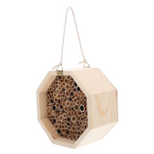 Wooden Insect Hotel for Mason Bees Ladybugs Butterflies Nesting Box