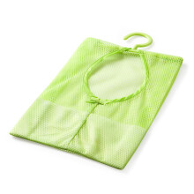 2 pcs hanging mesh storage bag with hanger for kitchen bathroom
