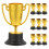 10 unid. mini troféu honorário, brinquedo , decoração de 9
