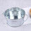 balde metal para batatas, e salgadinhos com alças ( ) 8