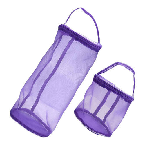 2 pezzi borsa rete lana per e uncinetto