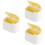 3pcs plastic desktop trash cans press type small waste bucket 6