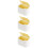 3pcs plastic desktop trash cans press type small waste bucket 8