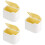 3pcs plastic desktop trash cans press type small waste bucket 7