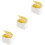 3pcs plastic desktop trash cans press type small waste bucket 5
