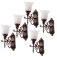 5pcs mini wall lamps for doll house, miniature lights