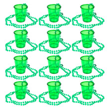 12 pcs beaded necklace shot cups for party wine decorative use