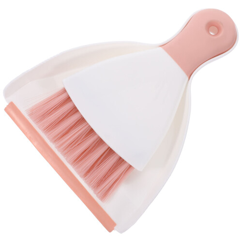 mini plastic broom and dustpan set for desktop pet cage cleaning