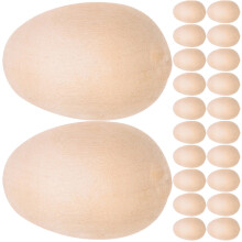 200 pcs fake chicken egg wooden easter ornament unfinished wood